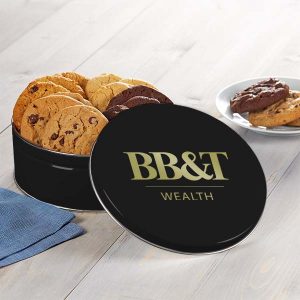 Logo Cookie Tins - Banking Customer Gift